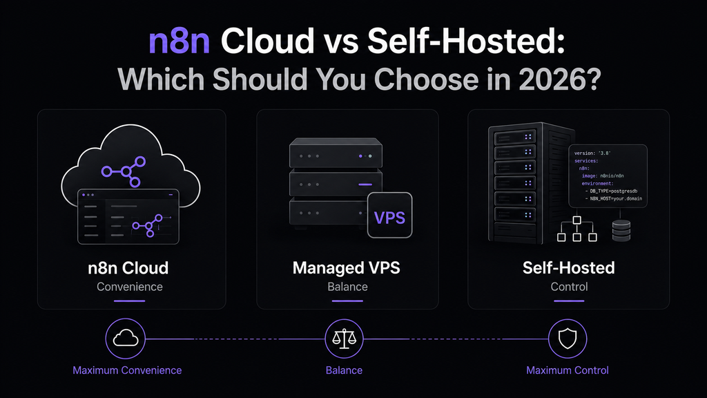Comparison of the different ways to host n8n.